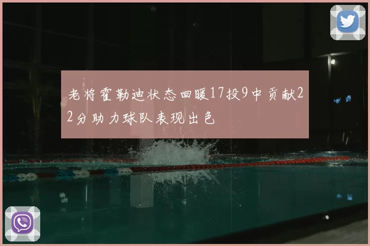 老将霍勒迪状态回暖17投9中贡献22分助力球队表现出色