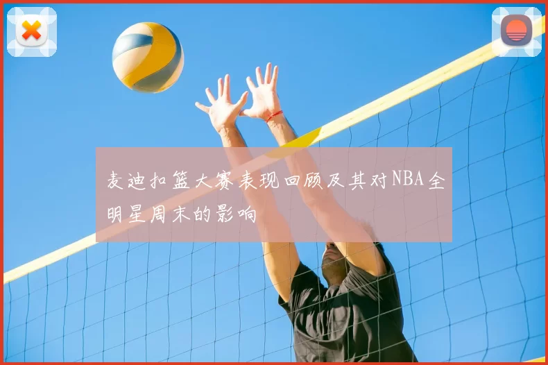 麦迪扣篮大赛表现回顾及其对NBA全明星周末的影响